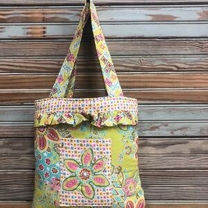 Colorful Floral Tote Bag